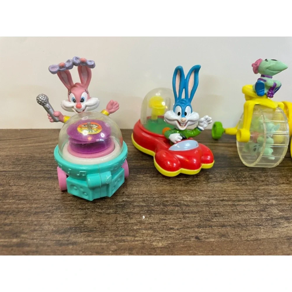 Lot of 6 Tiny Toons Adventures Mcdonalds Cars Flip Buster Happy Meals